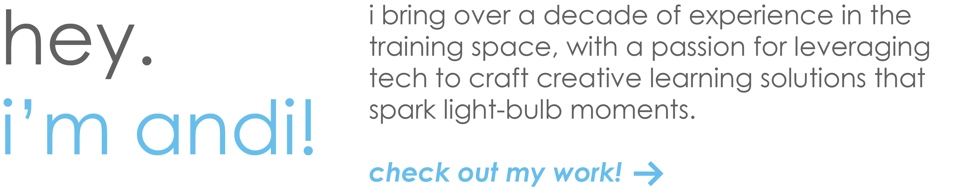 i'm andi!